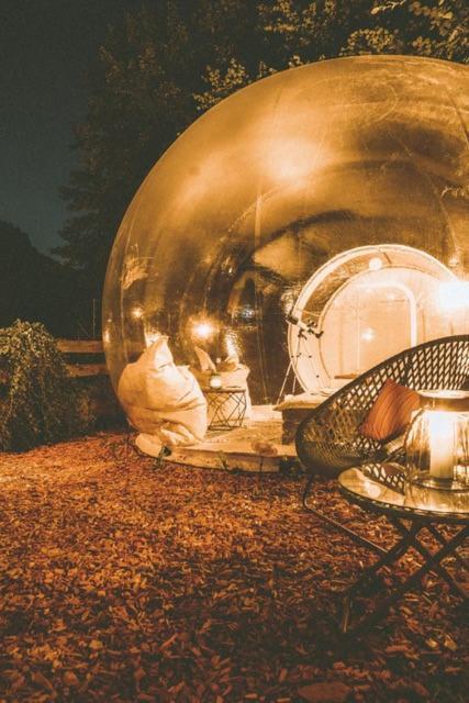 Living Timeless- Bubble Tent Elzach Inklusive Hot Tube Badefass- Schlafen Unterm Sternenhimmel Kültér fotó