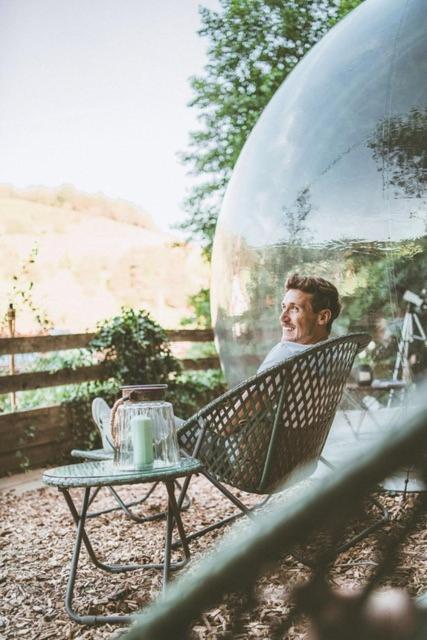Living Timeless- Bubble Tent Elzach Inklusive Hot Tube Badefass- Schlafen Unterm Sternenhimmel Kültér fotó